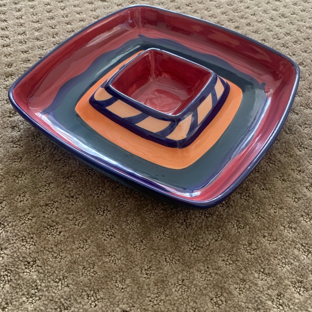 Gail Pittman Chip & Dip platter